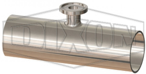 T7RWWMS200075PL - BioPharm Weld x Weld x Clamp Short Outlet Reducing Tee
