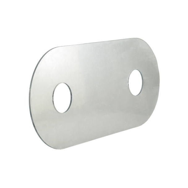 Mirrored Acrylic Cover Plate for 2-Handle Shower Diverter