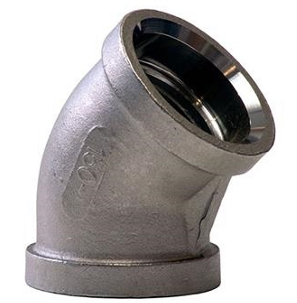 150# Stainless Cast Socket Weld 45 Elbow