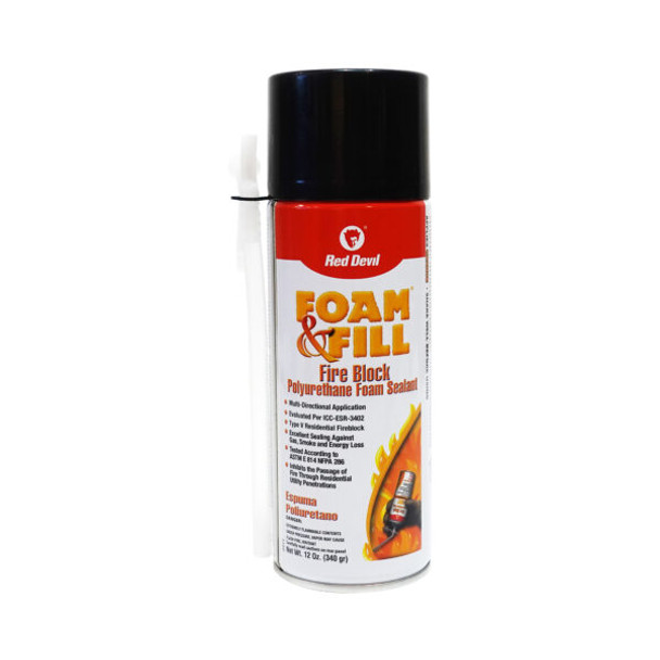 Red Devil [0915] 12 oz Fire Block Polyurethane Foam Sealant