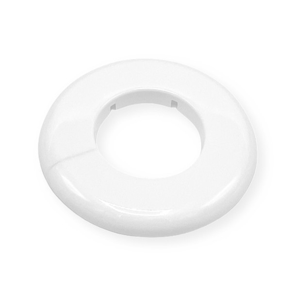 1 1/4" IP White Plastic Floor & Ceiling Plate