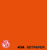 143A SETPAPER - BRIGHT ORANGE 53" x 36' (1.3 x 11m)