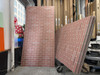 Red Brick Board Grey Grout 48" x 96" 