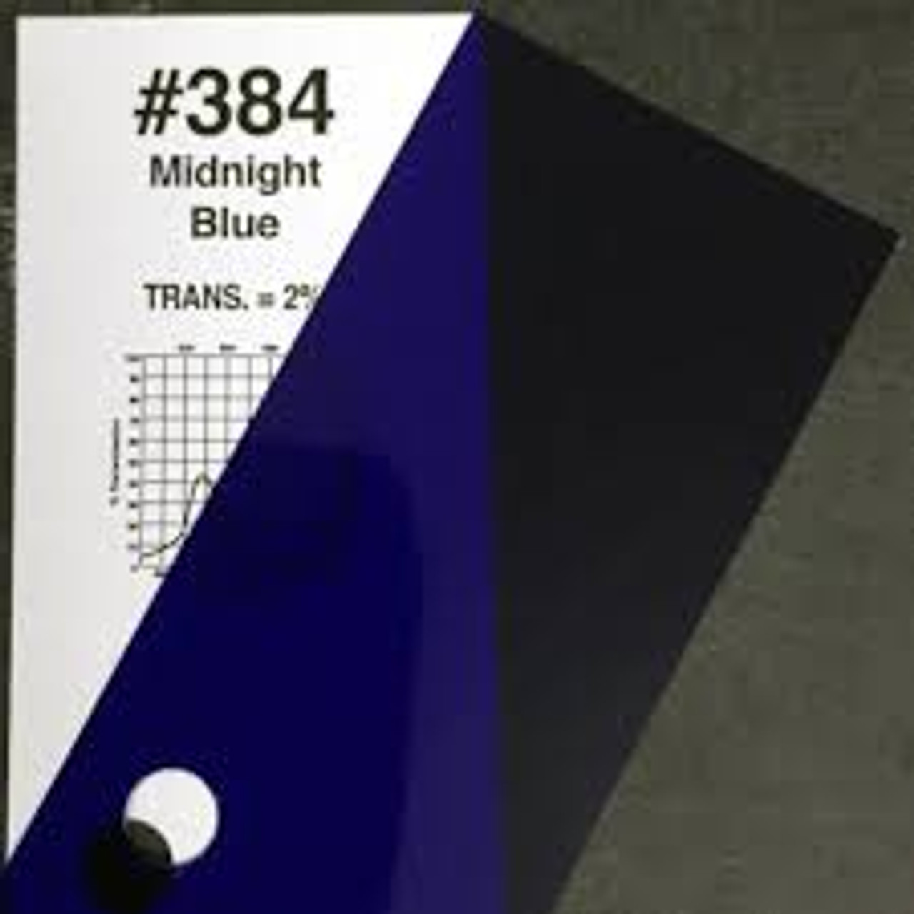 #0384 Rosco Gels Roscolux Midnight Blue, 20x24"