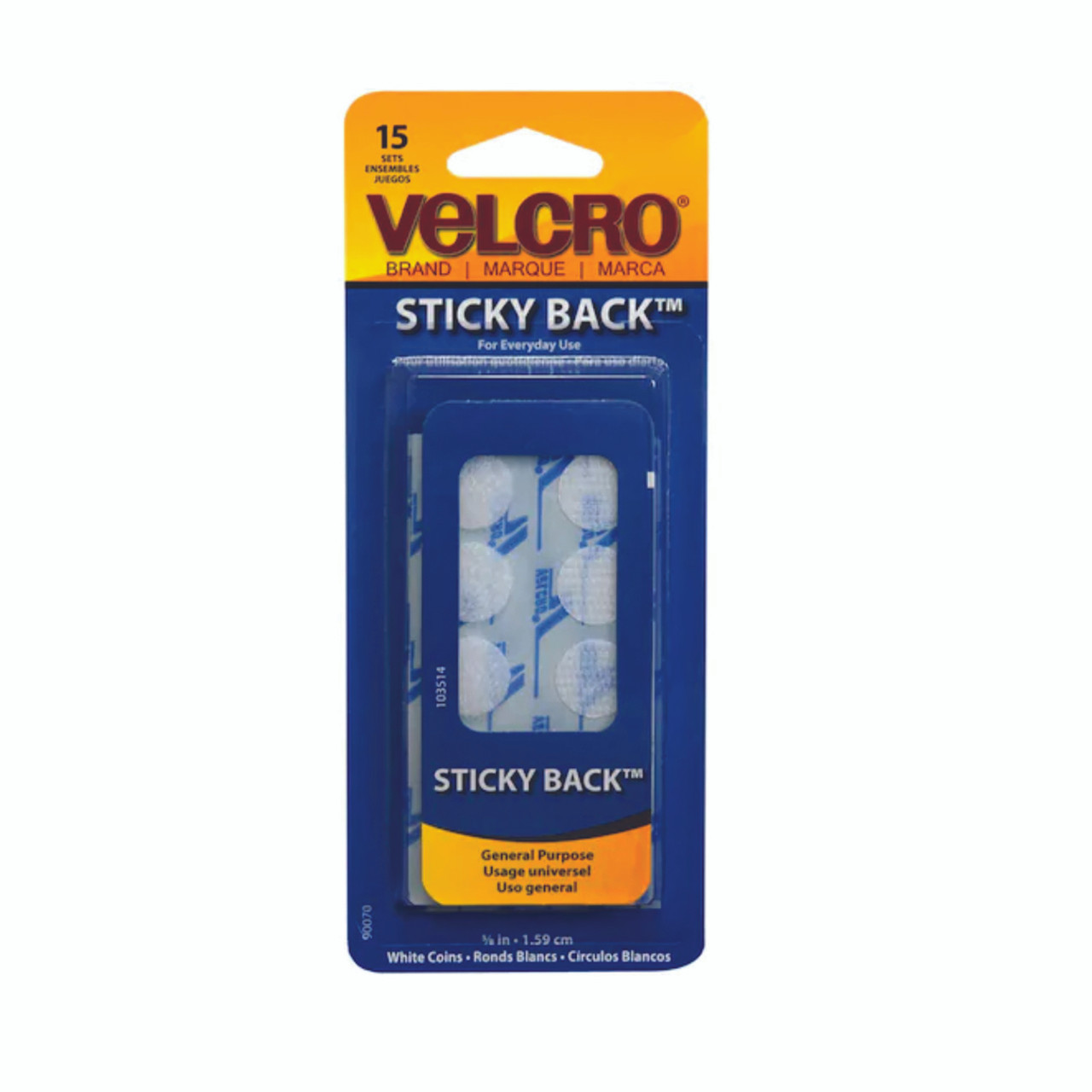 Velcro-3 1/2X 3/4 Strips-White