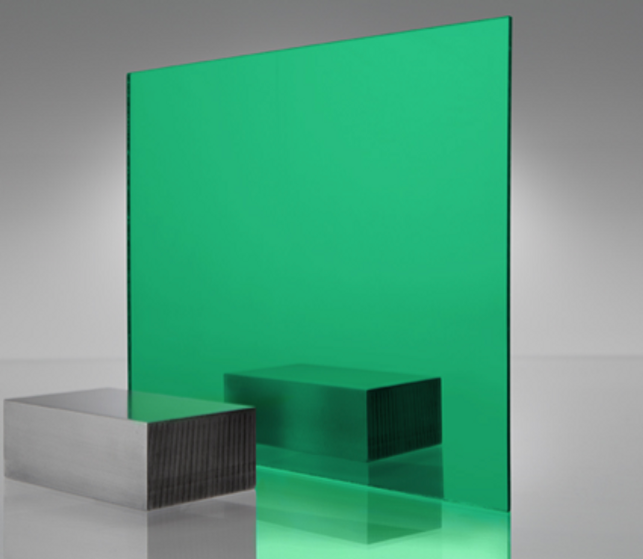 4x8' Mirrored Acrylic GREEN Light