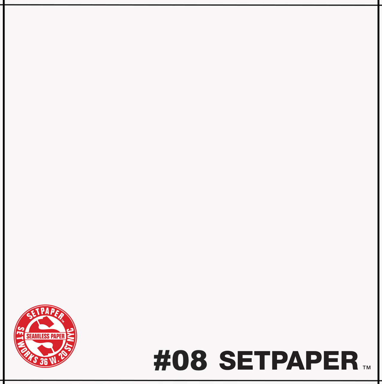 SETPAPER - SUPER WHITE 107" x 36' (2.7 x 11m)