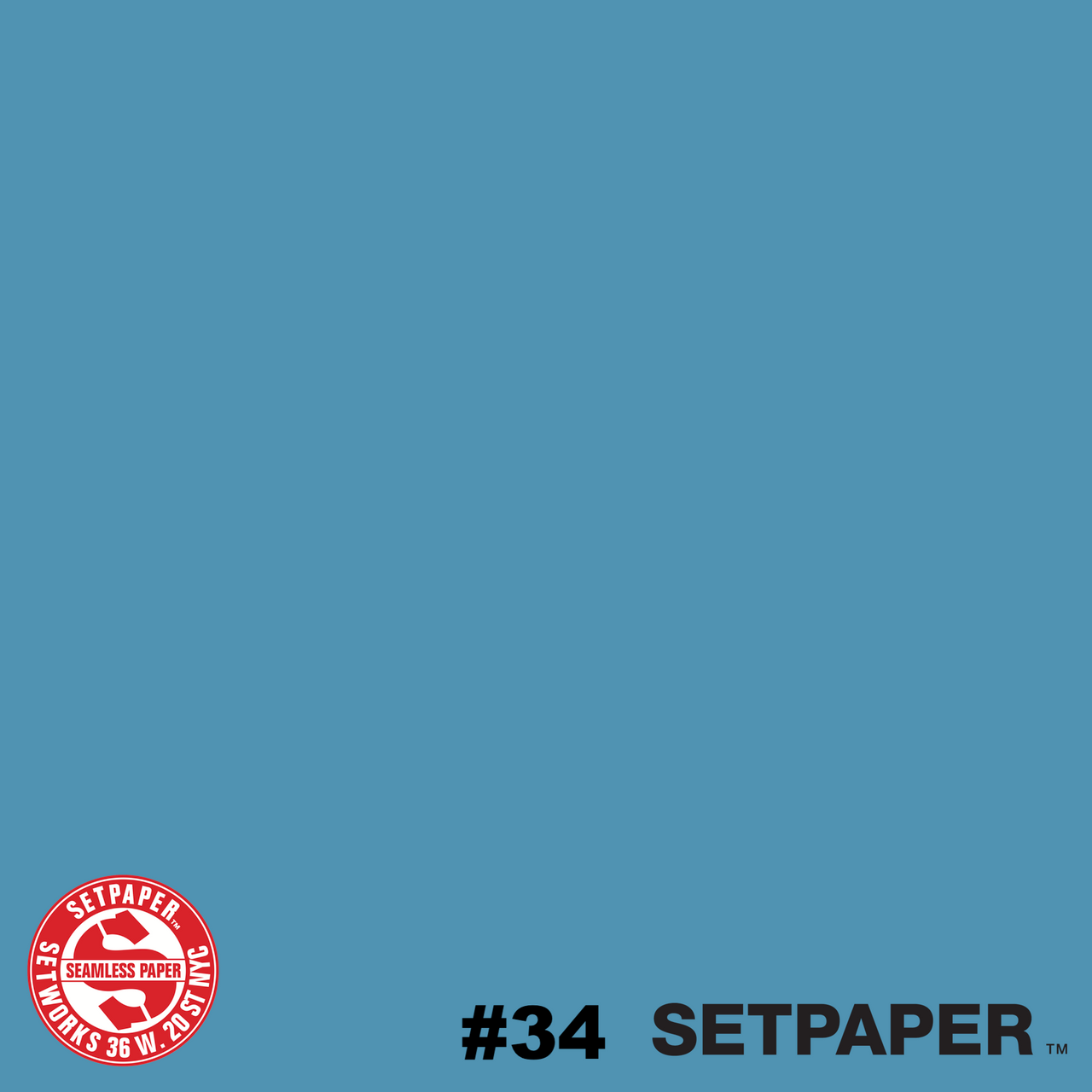 SETPAPER - GULF BLUE 107" x 36' (2.7 x 11m)