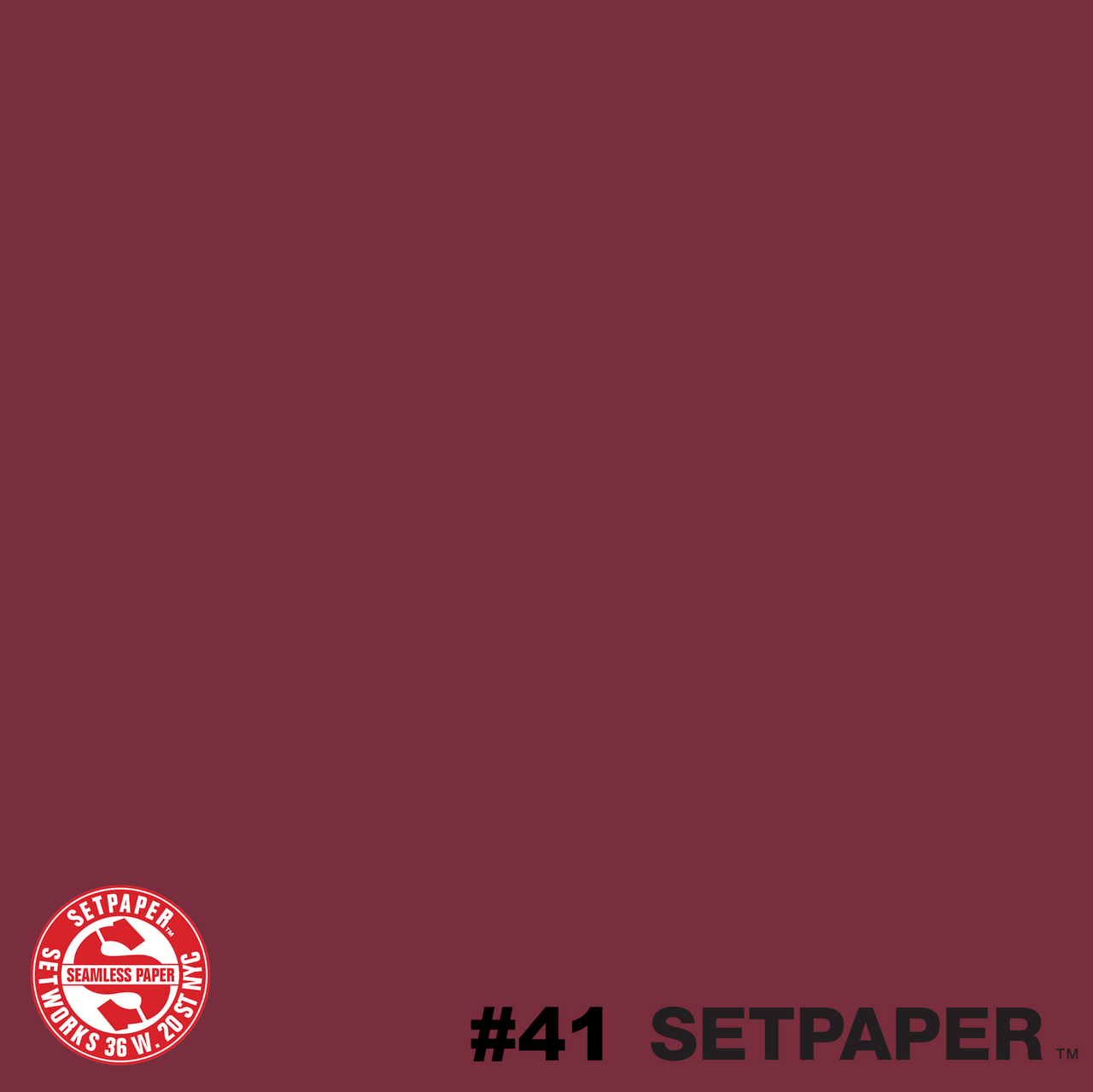 SETPAPER - RED 107" x 36' (2.7 x 11m)