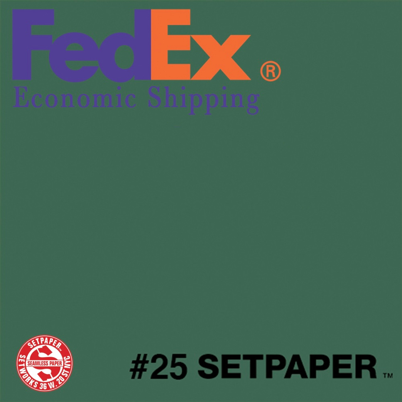 (ECONOMIC SHIPPING) SETPAPER - DARK GREEN 48" x 36' (1.3 x 11m)