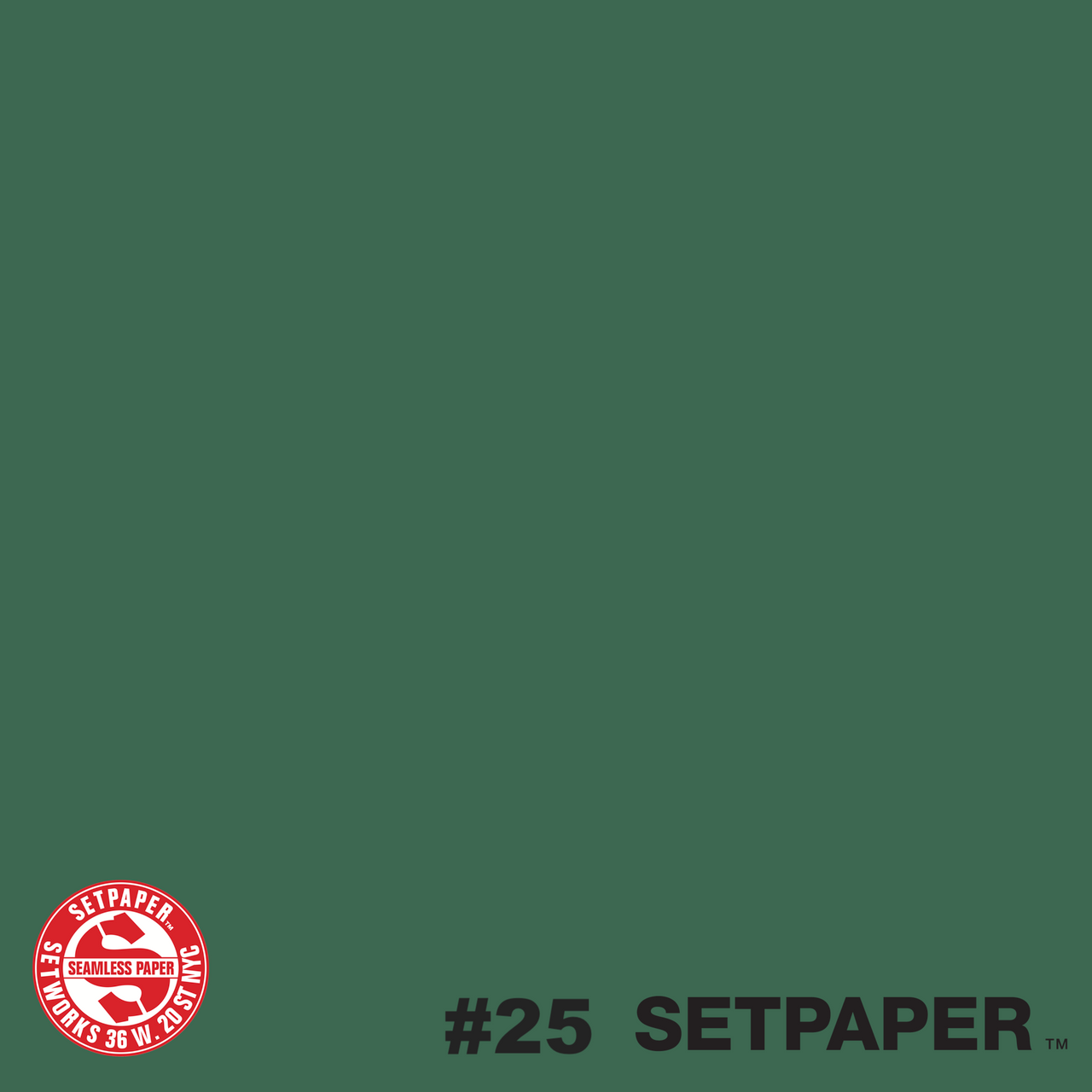 125 SETPAPER - DARK GREEN 53" x 36' (1.3 x 11m)