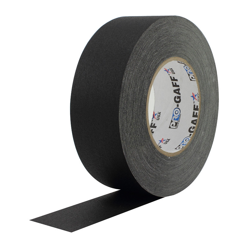 T.R.U. Gaffer's Stage Tape – 24-Roll Full Case – 2 Inch X 60 Yard, Black