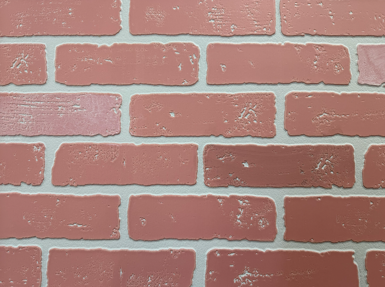 Red Brick Board Grey Grout 48" x 96" 