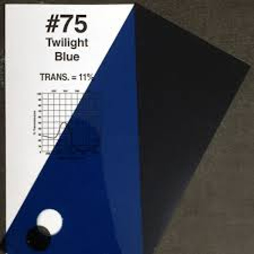 Rosco Roscolux 75 Twilight Blue Gel Filter Sheet