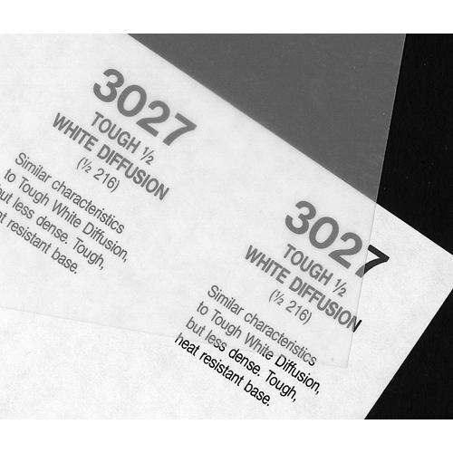 #3027 Rosco Cinegel 1/2 Tough White Diffusion, 20x24", Gels #3027 Rosco Cinegel 1/2 Tough White Diffusion, 20x24", Gels