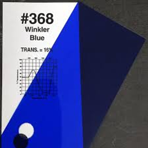 #0368 Rosco Gels Roscolux Winkler Blue, 20x24"