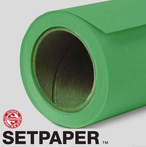 128 SETPAPER - BRIGHT GREEN 53" x 36' (1.3 x 11m)