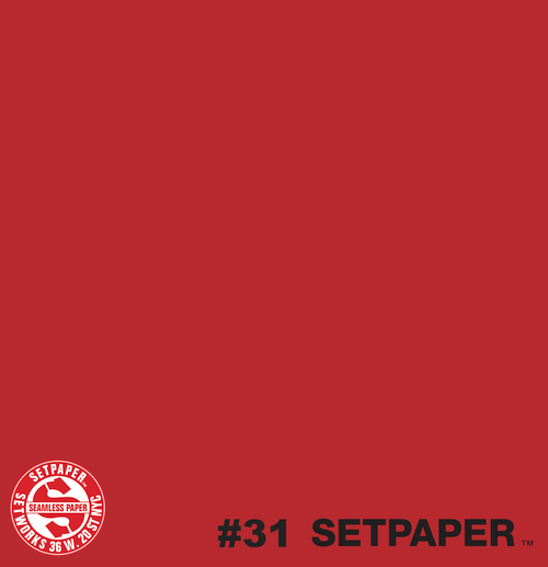 131 SETPAPER - BRIGHT RED 53" x 36' (1.3 x 11m)