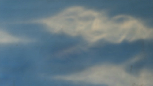 Hand Painted Canvas Backdrop  - Dark Blue Clouds - 8’x10’