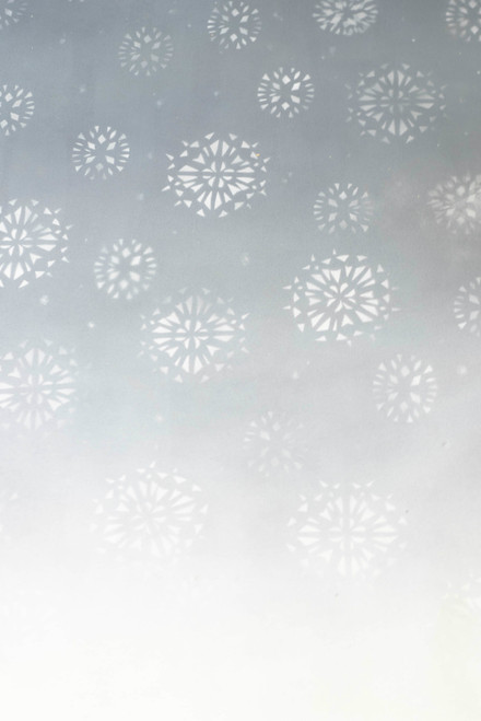 Hand Painted Canvas Backdrop - Snowflake Gradient - 6'x8' Hand Painted Canvas Backdrop - Snowflake Gradient - 6'x8'