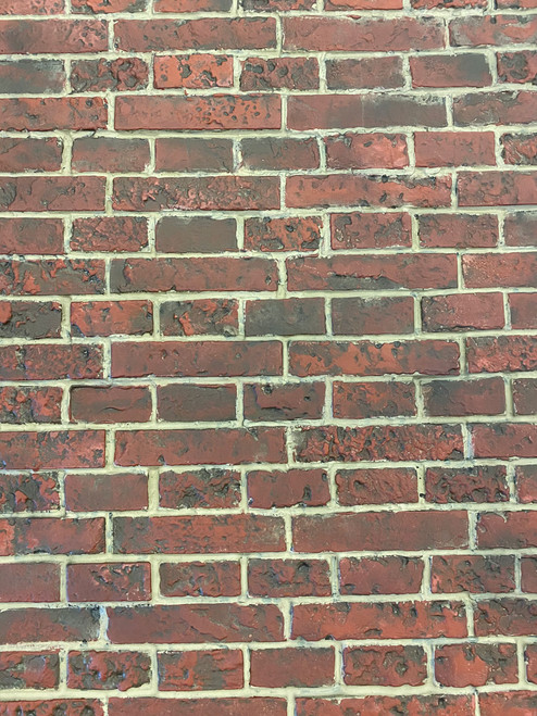 Rental vacuum - formed Dark Red Brick  4' x 12'