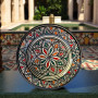 Decorative Moroccan pottery dish artisan ceramic Glow and Clay