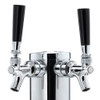 Draft Beer Tower - 2 Faucets - Stainless Steel