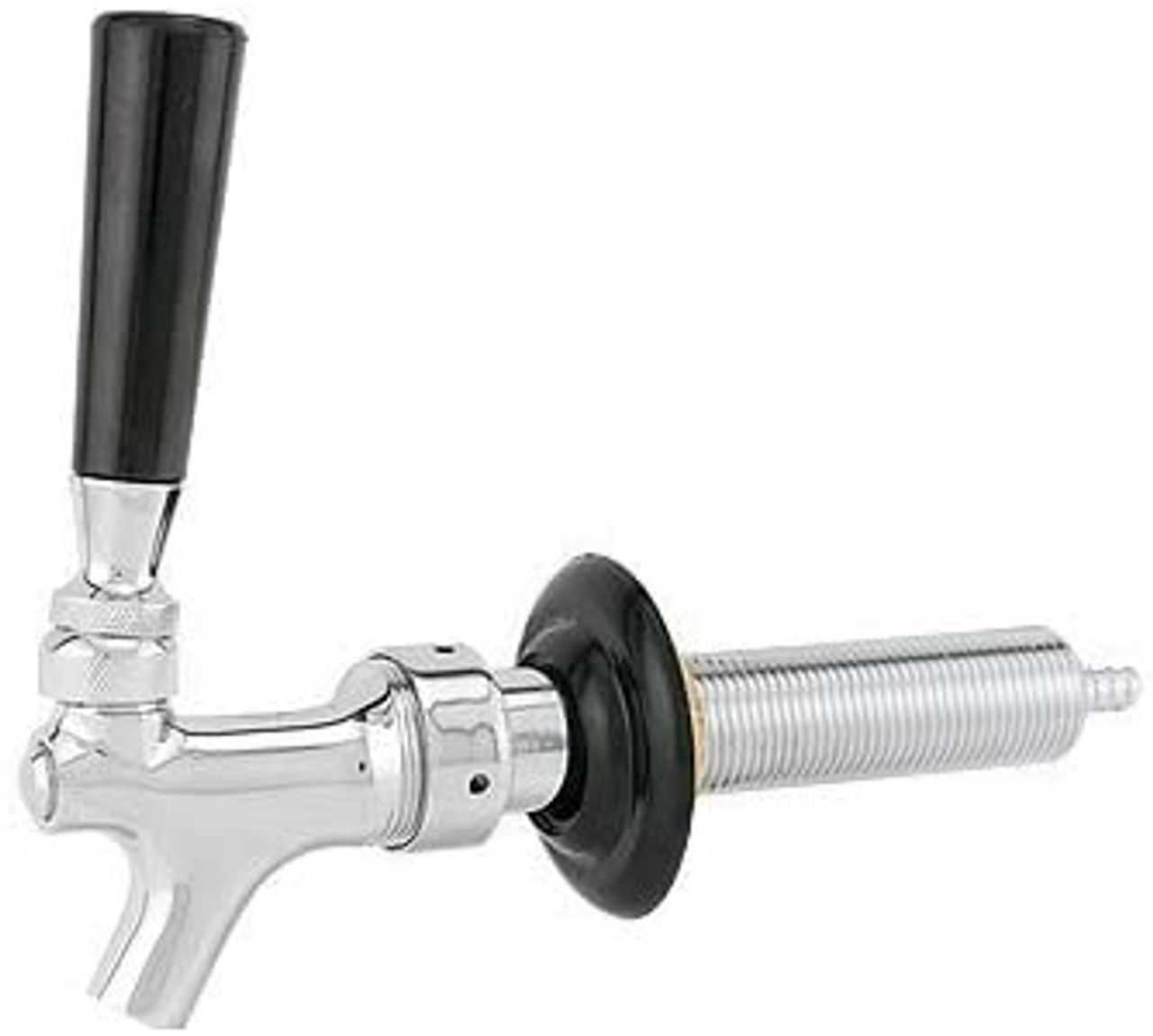 R HFS HFS Beer Faucet and 4-Inch Shank Kit with Black Handle 