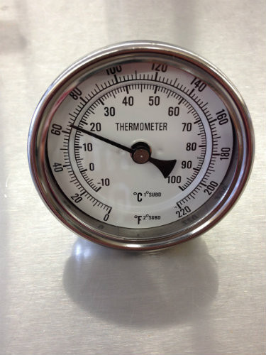 Weldless 2" Probe Thermometer w/ 3" Dial Heavy Duty BREWinternational