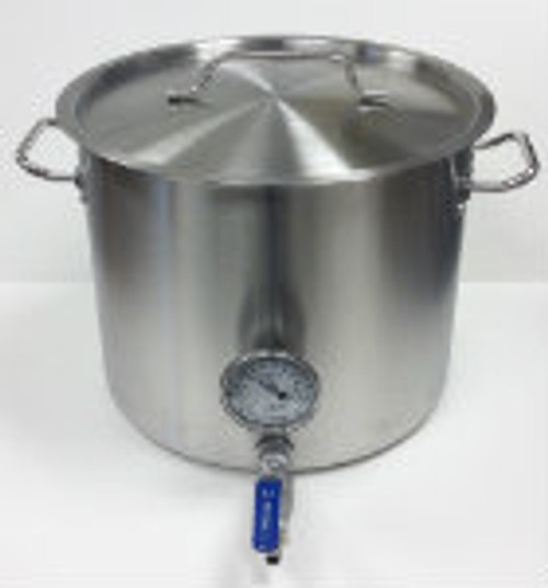 VEVOR Stainless Steel Stock pot 135qt with Thermometer Bot Brewing with  lid, Home Brew kettle for Beer Brewing, Maple Syrup, Stainless Steel Stock  Pot Cookware 