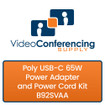 Poly USB-C 65W Power Adapter and Power Cord Kit