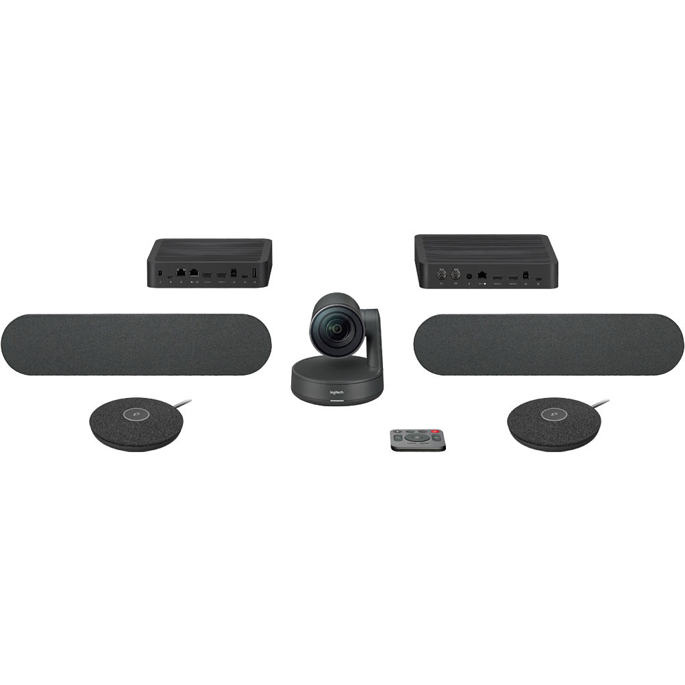 Logitech Rally Plus Conferencing System for Large Rooms (Graphite