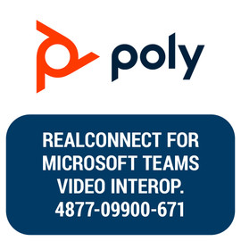 Poly RealConnect for Microsoft Teams, 1-yr Video Interop Concurrent Subscription for 1 Unit