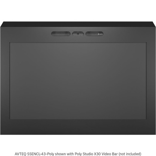AVTEQ Security Display Enclosure for Poly Studio X30, Front