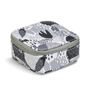 Grey multi-tone print lunch box