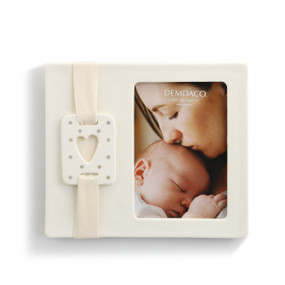 Sweet Baby Heart Frame - Gray Stoneware