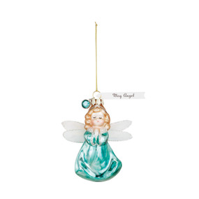 Blue doll ornament with wings