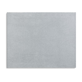 gray ribbed square towel