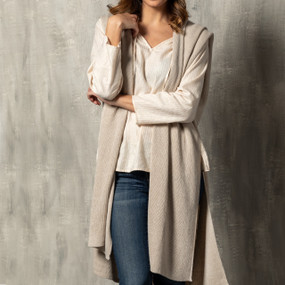 Recycled Knit Duster - Taupe