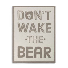 Don't Wake the Bear Woven Blanket - Nursery Keepsake