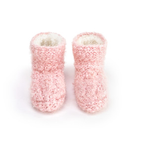 Slipper Booties - Pink Small