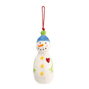 Heartful Snowman Ornament