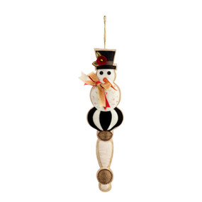 Snowman Fabric Ornament