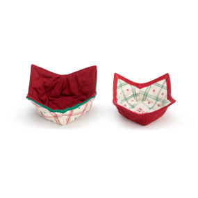 Warm & Cozy Microwavable Bowl Pot Holder - Set of 2