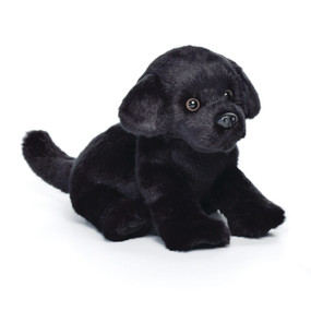 Small black stuffed dog