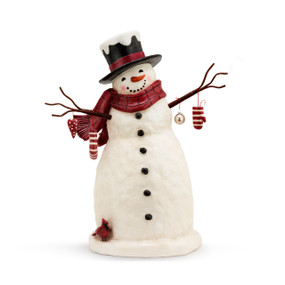 Woodland Snowman Figure