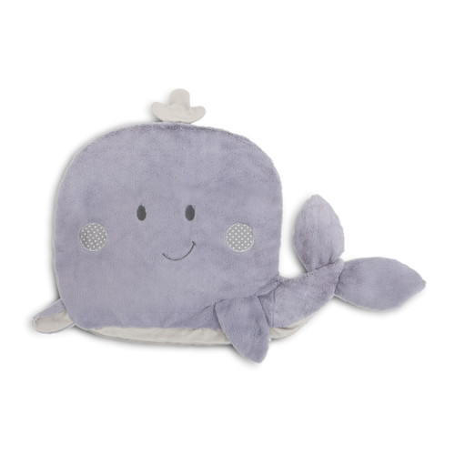 flat fabric purple whale toy