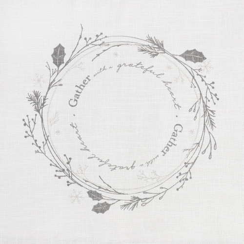 Gather Table Runner 100% Cotton Embroidered