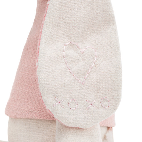 Linen Plush - Pink Bunny - Nursery Keepsake