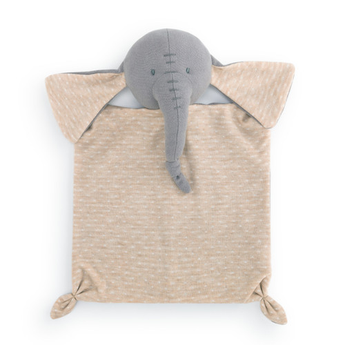 Linen Blankie - Elephant - Nursery Keepsake